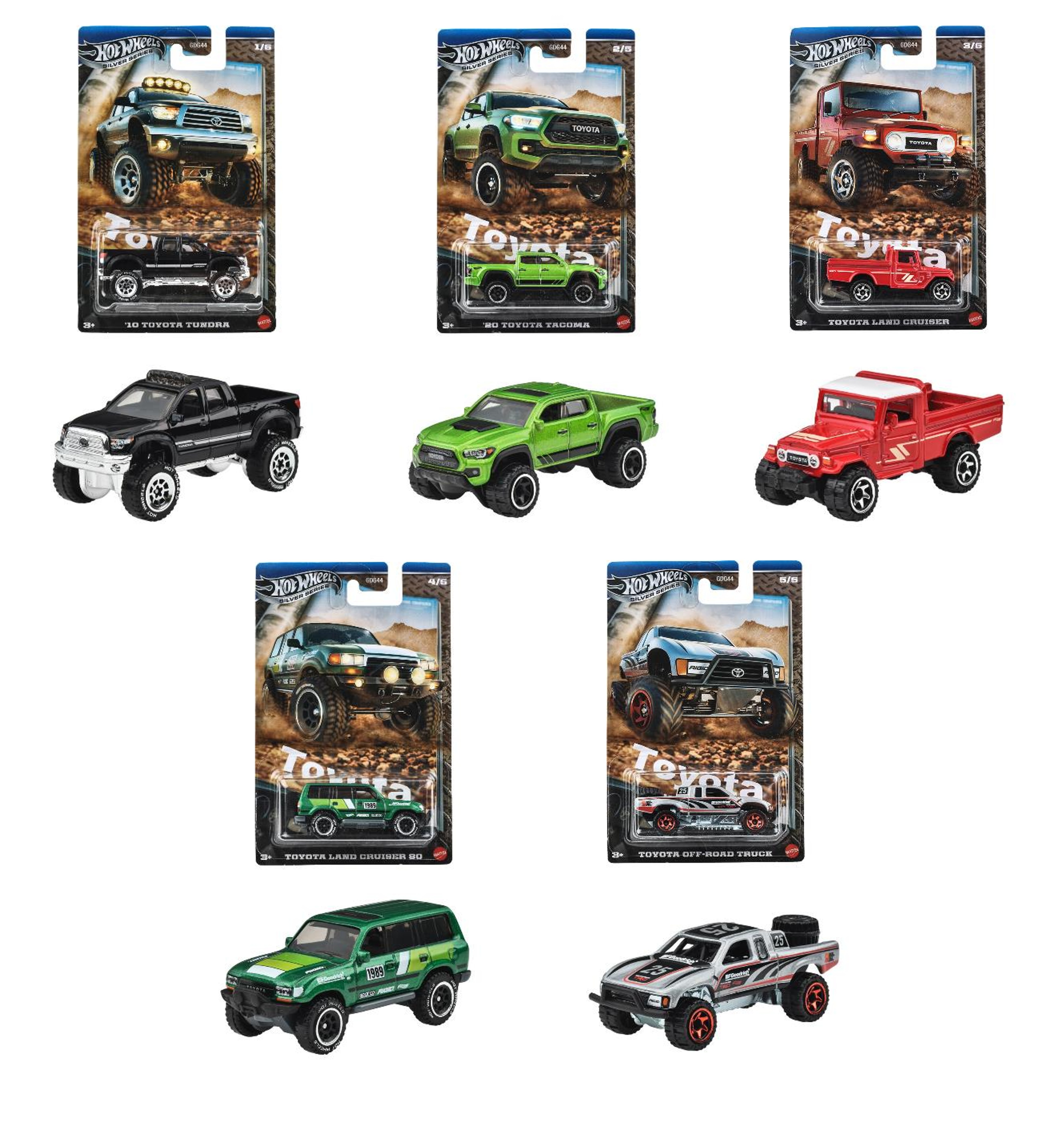 GDG44-987N ホットウィール テーマオートモーティブ アソート - Toyota Trucks (入数:10) 2025年07月発売