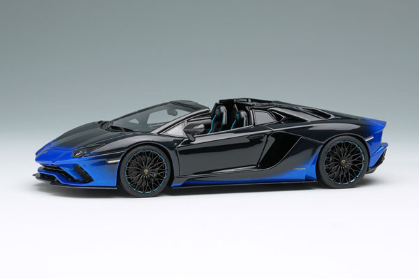 EM767A EIDOLON 1/43 Lamborghini Aventador S Roadster 50th Anniversary Japan 2018 ブルーネザンス/ブラックグラテ