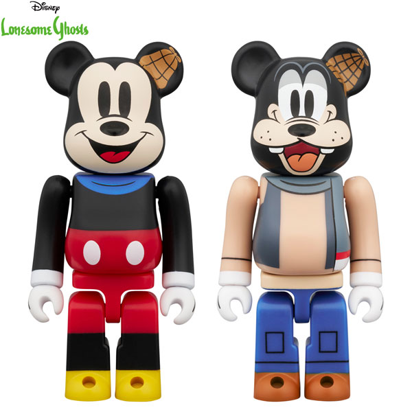 BE@RBRICK MICKEY MOUSE & GOOFY(Lonesome Ghosts Ver.) 2PCS SET