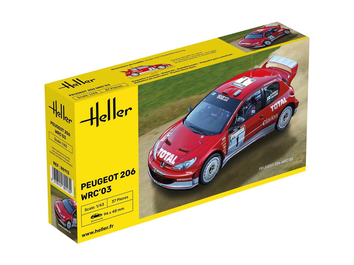 HE80113 エレール 1/43 プジョー 206 WRC 2003