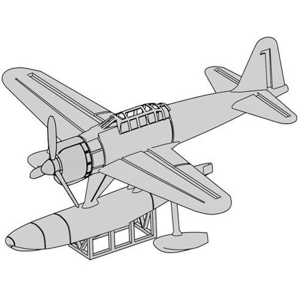 T23V700-020M 1/700 日本海軍 二式水上戦闘機