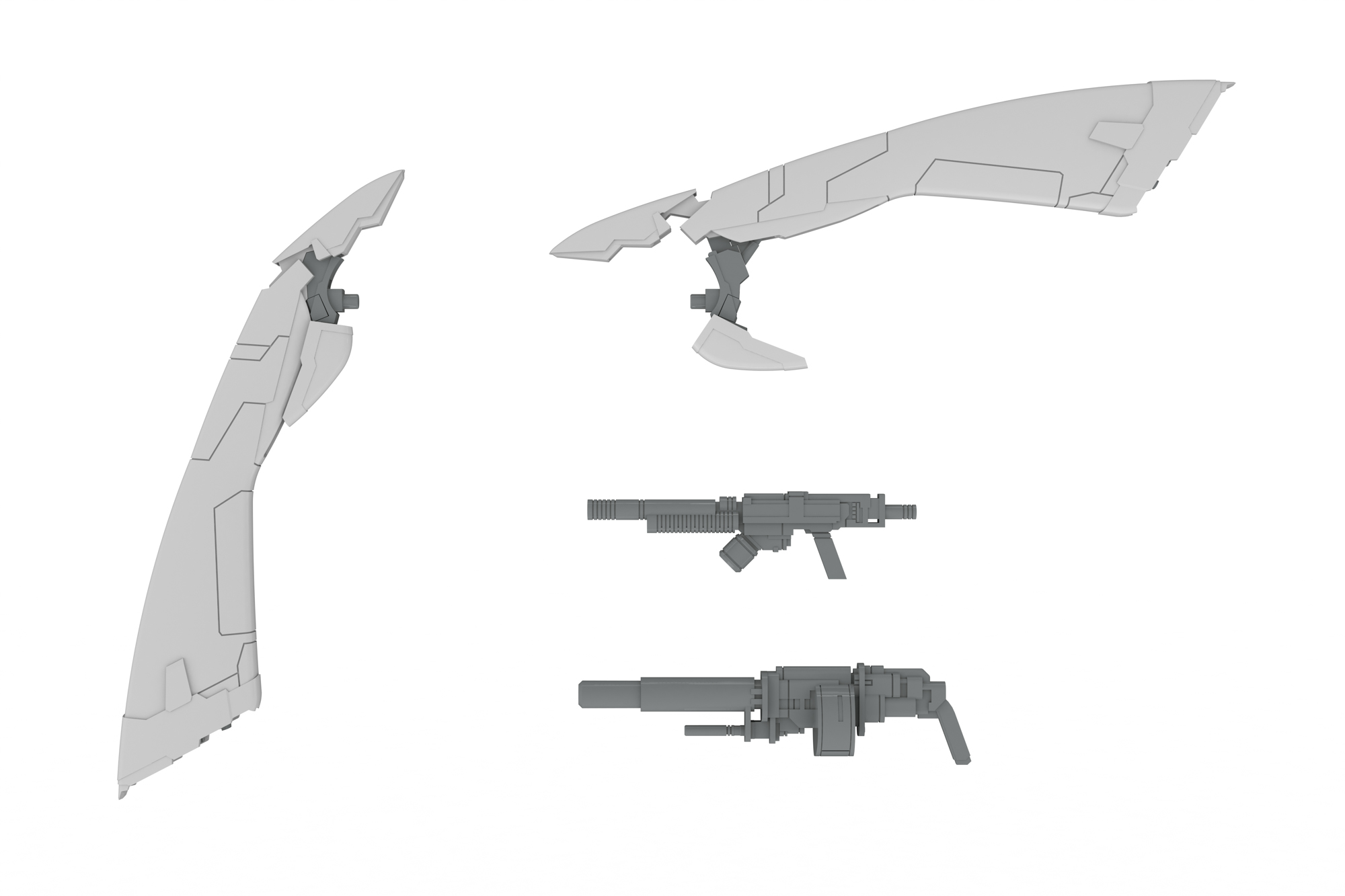 PP165 拡張セットA 1/48 装甲歩兵用[エンジェルウイング&M51グレネード&DSG12SMG]