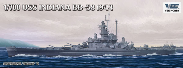 VEEE57006 ヴィー・ホビー 1/700 米海軍 戦艦 インディアナ BB-58 1944年 デラックス版