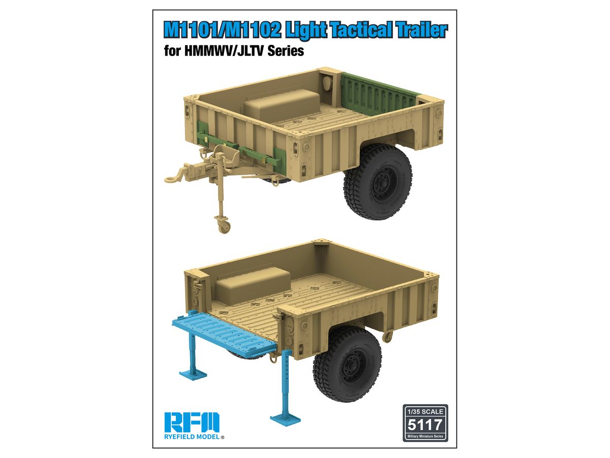 RFM5117 ライフィールドモデル 1/35 HMMVW/JLTVシリーズ用 M1101/M1102 軽戦術トレーラー