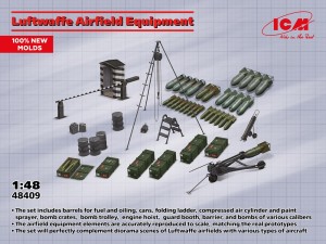 48409 ICM 1/48 ドイツ空軍 飛行場設備セット