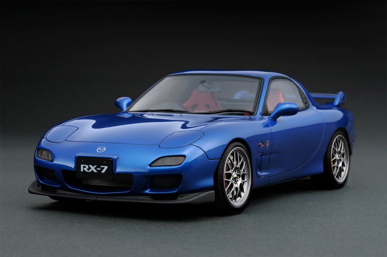 IG3607 IGモデル 1/18 MAZDA RX-7 (FD3S) Spirit R Type A Blue Metallic