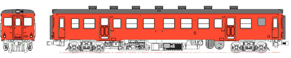 TW-K20-200DM 1/80 国鉄 キハ20-200代 (二段上昇窓) 首都圏色 動力付