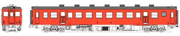 TW-K52DM 1/80 国鉄 キハ52-100代 首都圏色 動力付