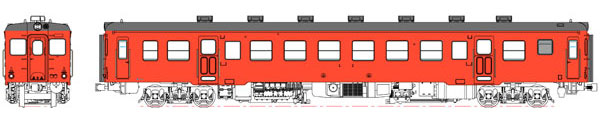 TW-K52DT 1/80 国鉄 キハ52-100代 首都圏色 動力なし