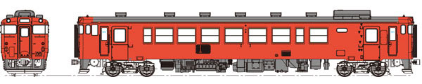 TW-K40-500DT 1/80 国鉄 キハ40-500代 首都圏色 動力なし