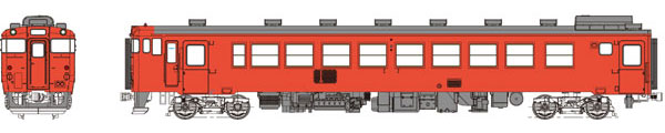 TW-K48-500DT 1/80 国鉄 キハ48-500代 首都圏色 動力なし