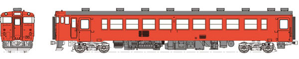 TW-K48-1500DT 1/80 国鉄 キハ48-1500代 首都圏色 動力なし