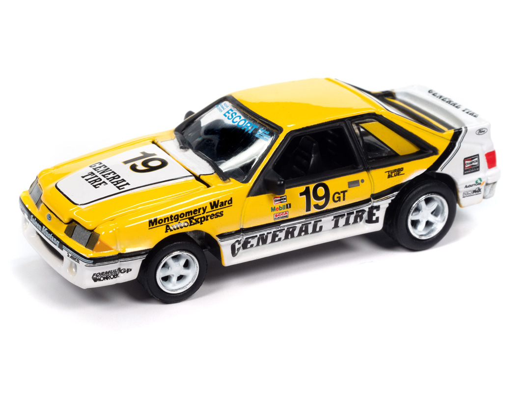 JLCT014EY JOHNNY LIGHTNING 1/64 1988 フォード マスタング GT サリーン イエロー #19