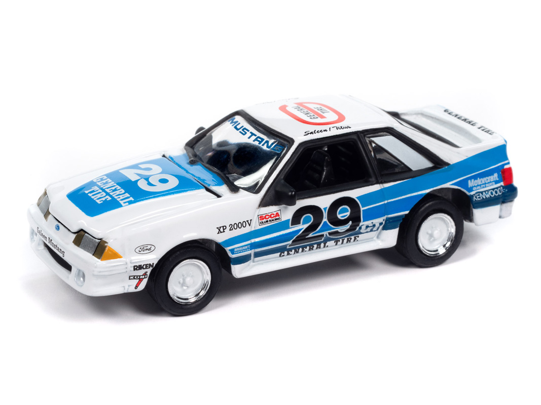 JLCT014FW JOHNNY LIGHTNING 1/64 1988 フォード マスタング GT サリーン ブルー #29