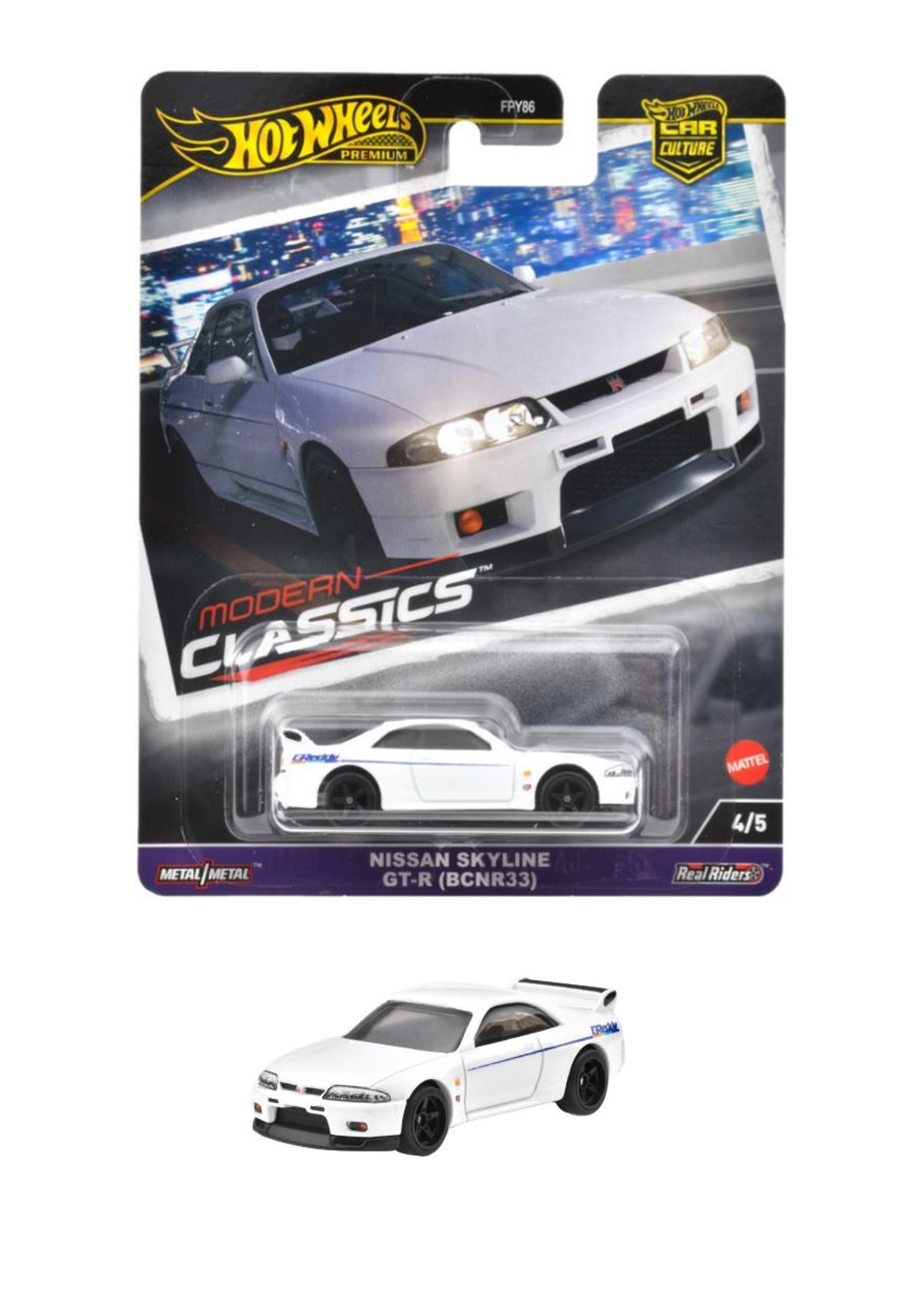 HRV99-9866 ホットウィール カーカルチャー モダン・クラシックス 日産 スカイライン GT-R(BCNR33)