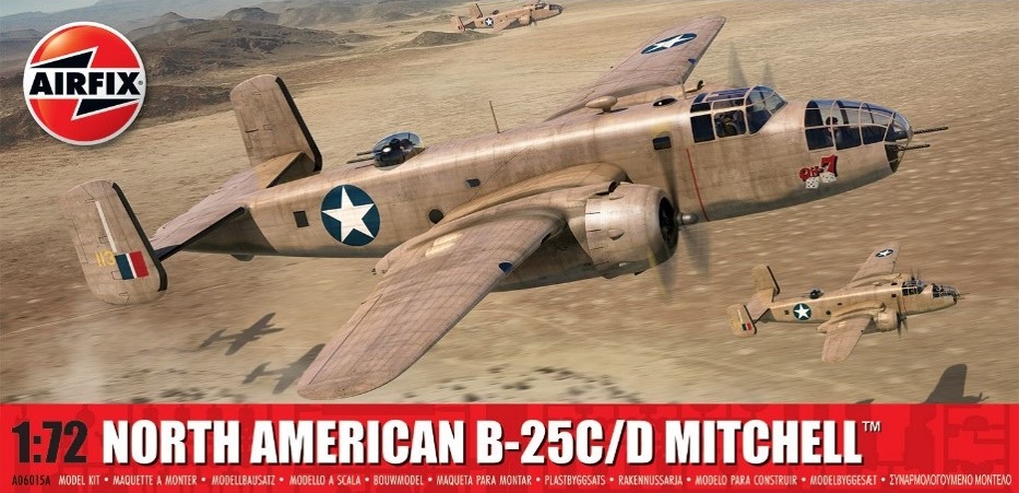 X-6015A エアフィックス ノースアメリカン B-25C/D ミッチェル 1/72