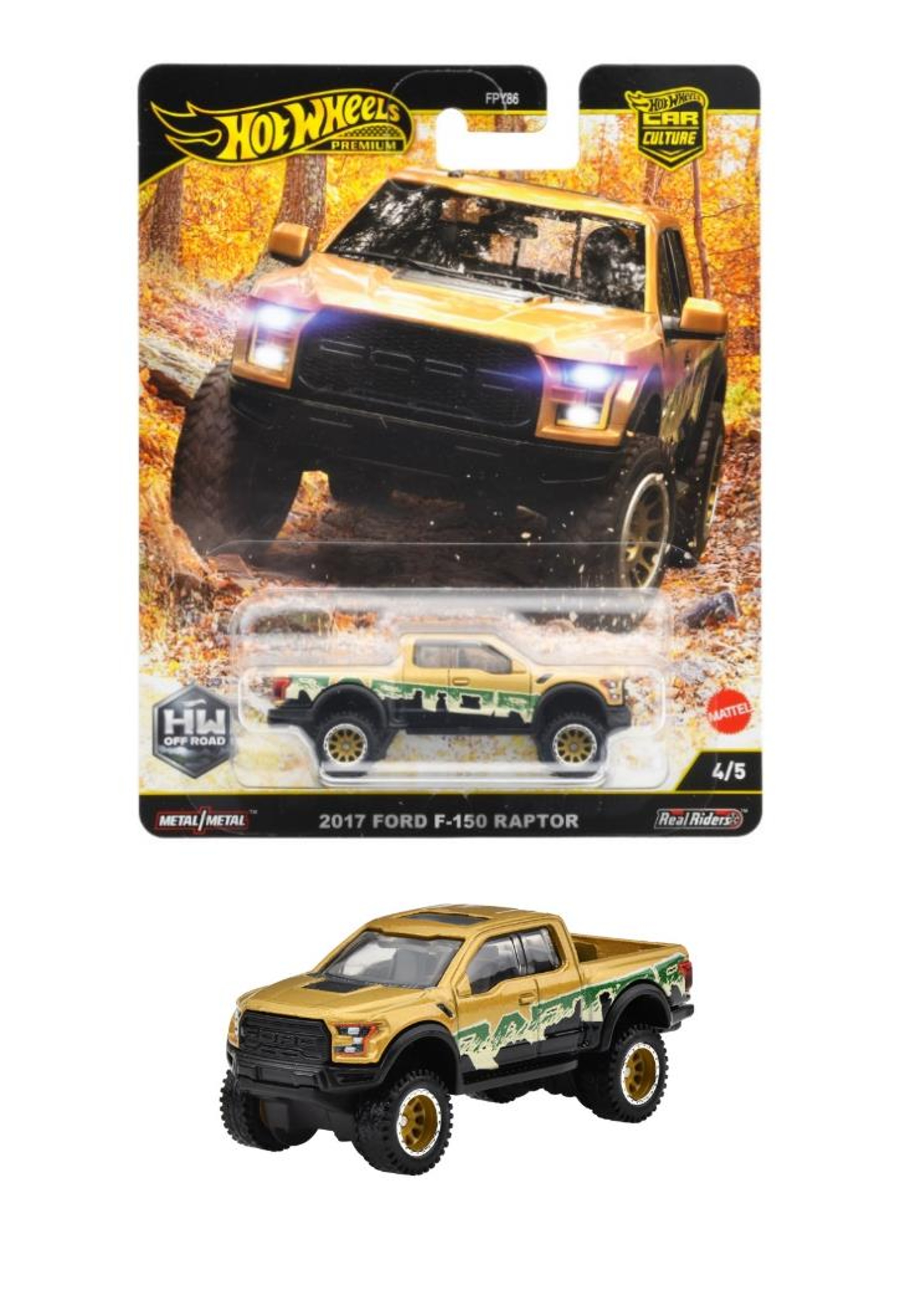 JBK70-9866 ホットウィール カーカルチャー 2017 フォード F-150 ラプター
