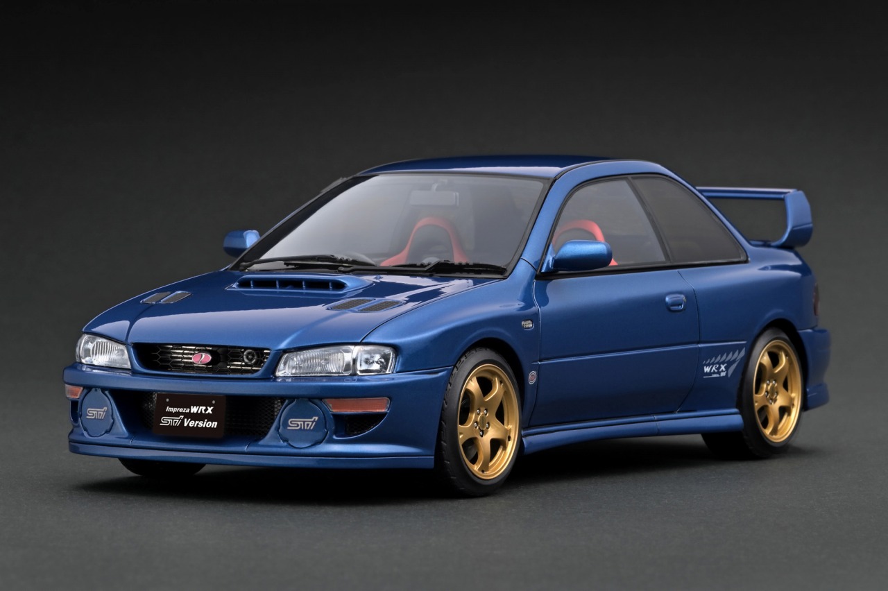 IG3540 IGモデル 1/18 SUBARU Impreza WRX Type R STi Version V (GC8)  Blue