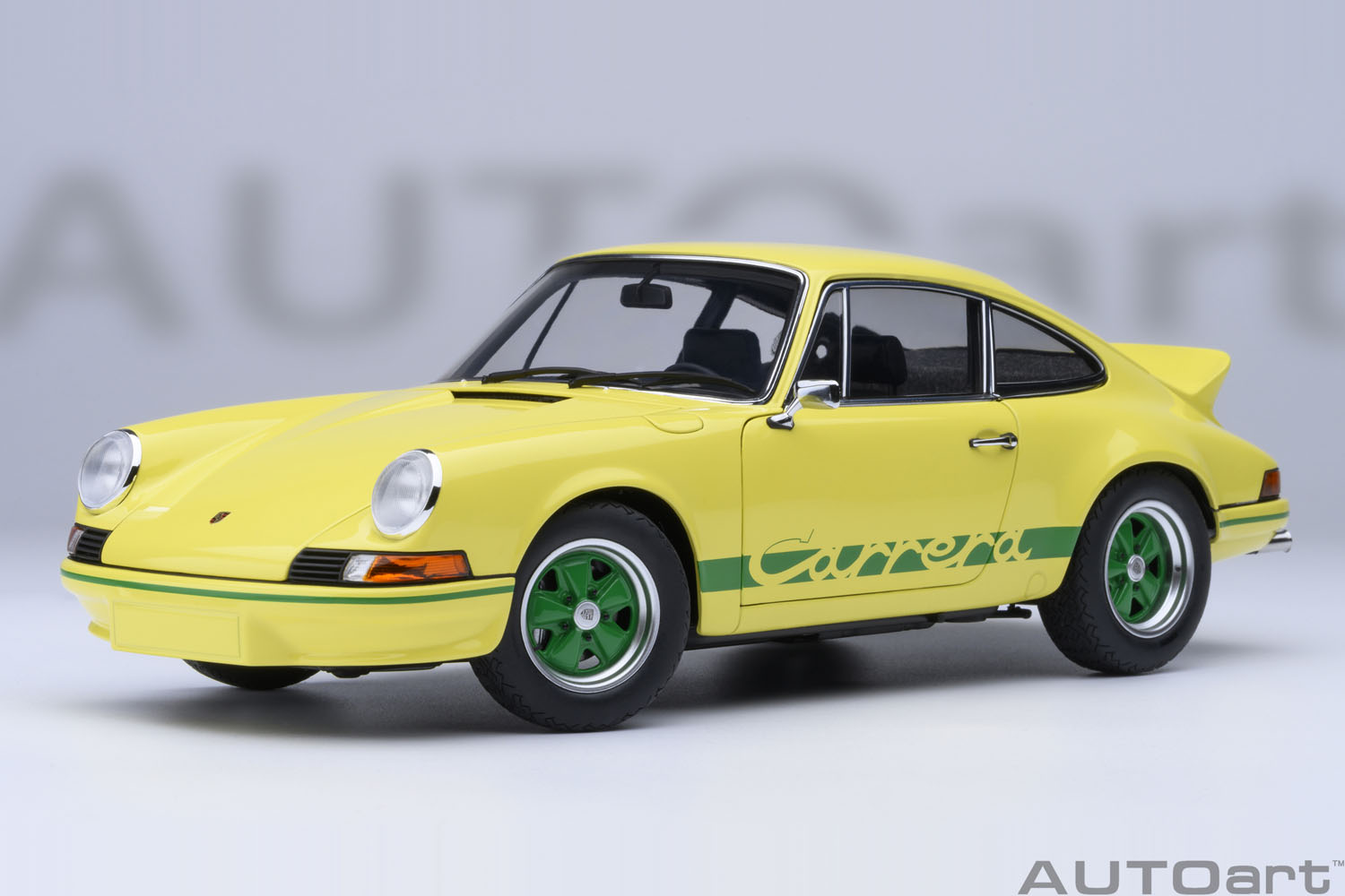 78033 1/18 ポルシェ 911 カレラ 2.7 RS (ライトイエロー/グリーン・ストライプ)