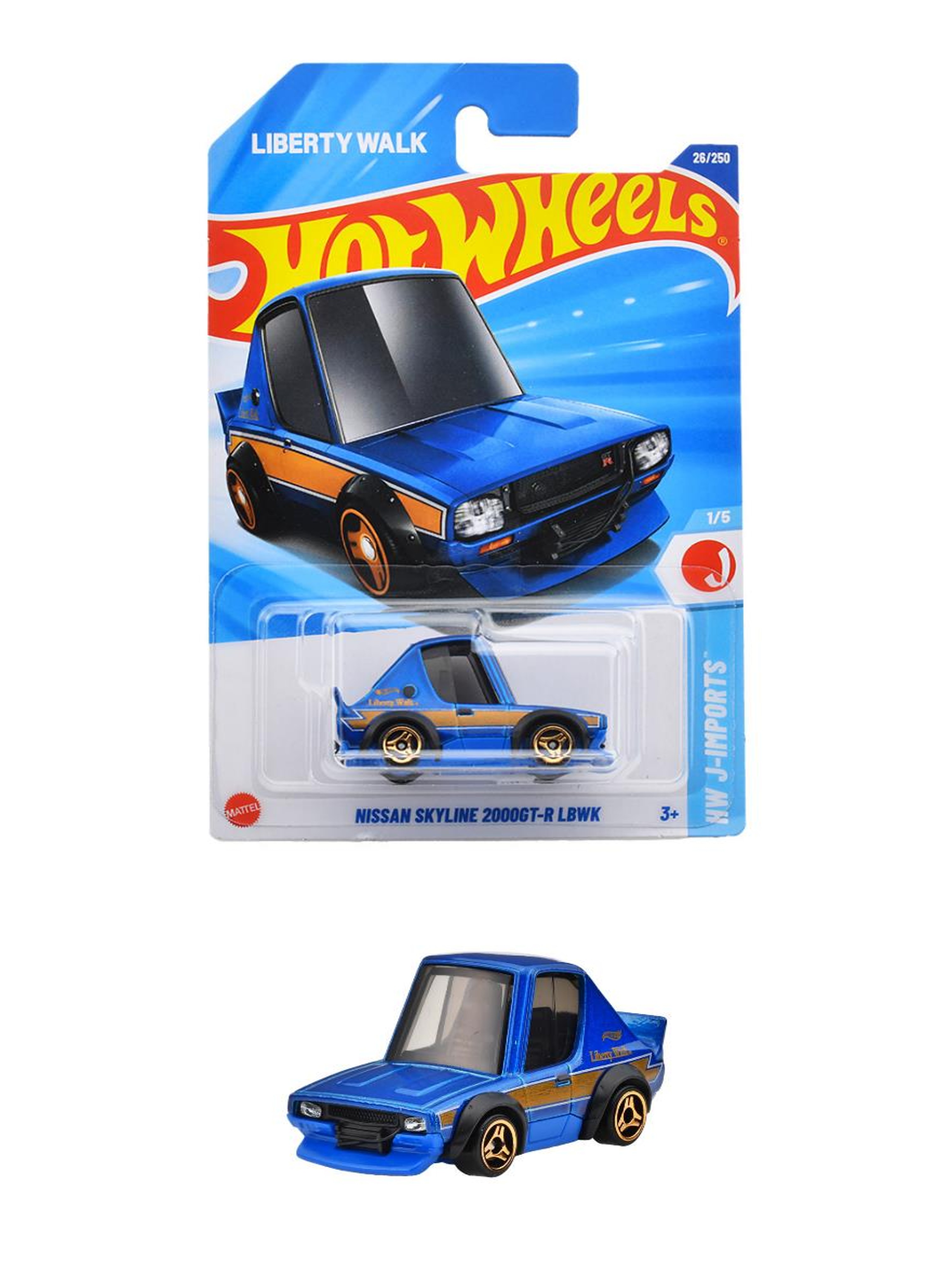 JFN53-9866 ホットウィール ベーシックカー 日産 スカイライン 2000GT-R LBWK