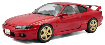 S1812202 ソリド 1/18 日産 シルビア S15 スペック R エアロ 1999 (レッド)