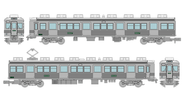 335184 鉄道コレクション 南海電気鉄道6000系 (なつかしのステンレス無塗装) 2両セット