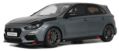 OTM1060 OttO MOBILE 1/18 ヒョンデ I30 N プロジェクト C 2017 (マットグレー)