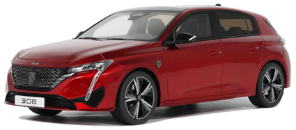 OTM1140 OttO MOBILE 1/18 プジョー 308 GT 2022 (レッド)