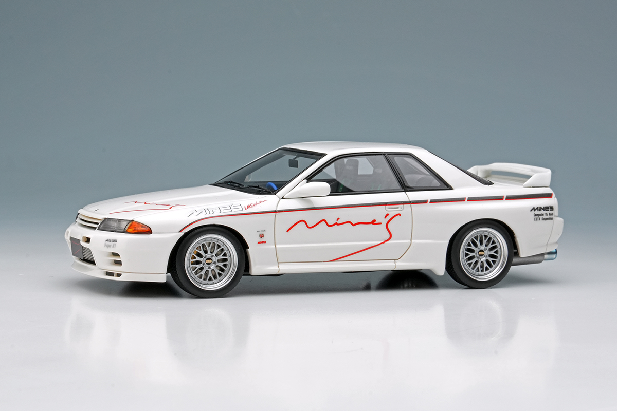 EM644A EIDOLON 1/43 Mine's Skyline GT-R(BNR32) N1 ホワイト(BBS LM Evolution ホイール)