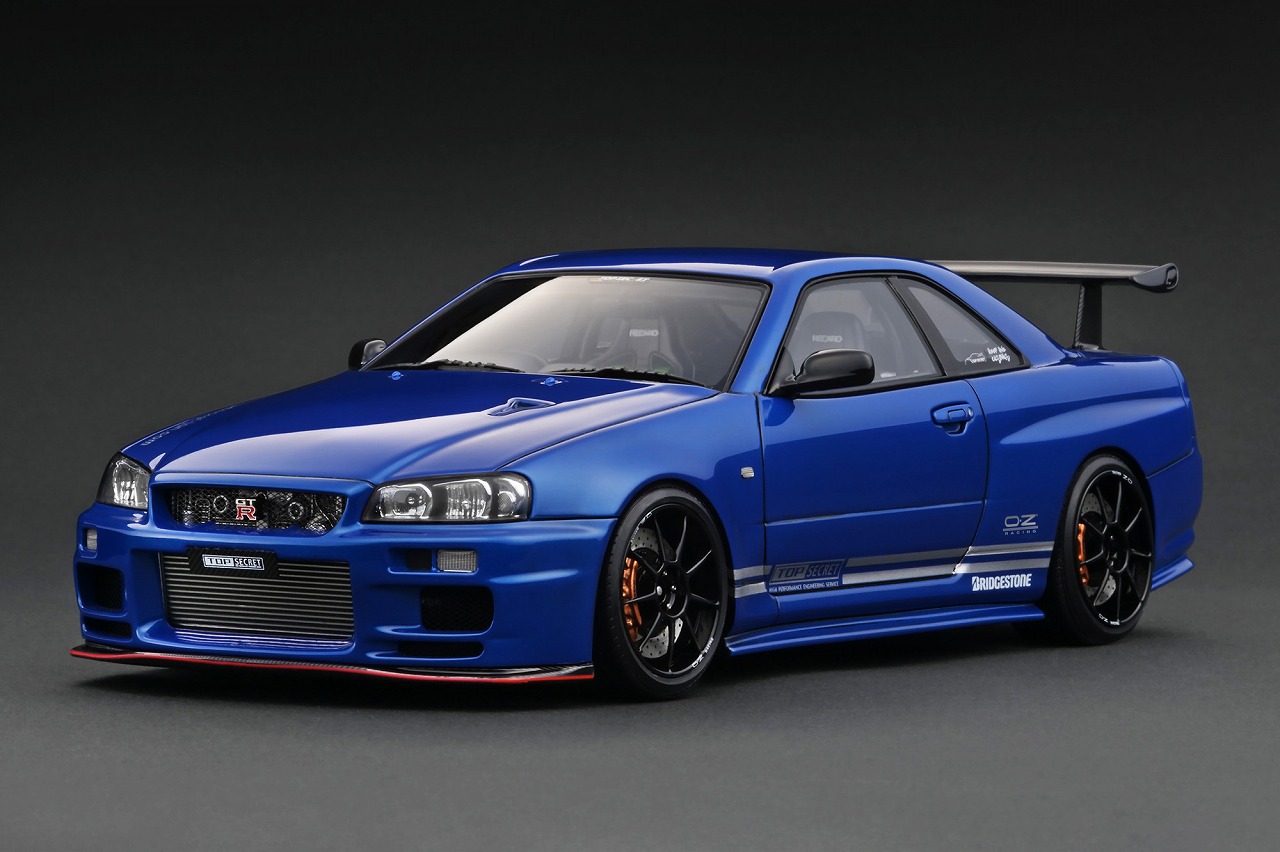 IG3641 1/18 TOP SECRET 34GT-R (BNR34)  Blue Metallic