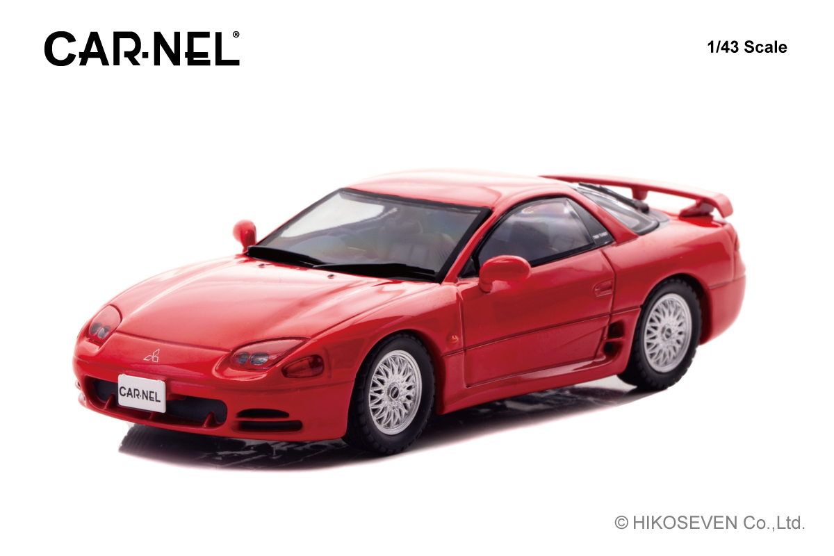 CN439401 CARNEL 1/43 三菱 GTO Twin Turbo MR (Z15A) 1994 Passion Red