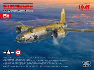 48323 ICM 1/48 WWII  アメリカ軍/フランス軍爆撃機B-26G マローダー
