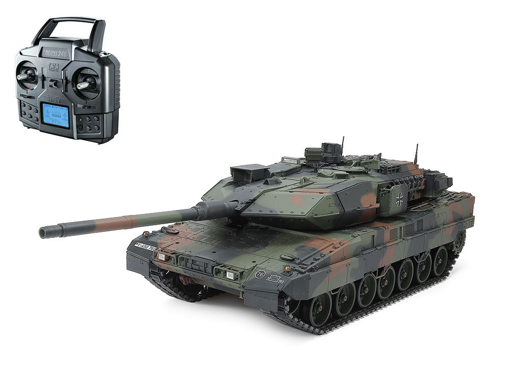 56046 1/16RCタンク ドイツ連邦軍主力戦車 レオパルト2 A7V フルオペレーションセット(4chプロポ付)