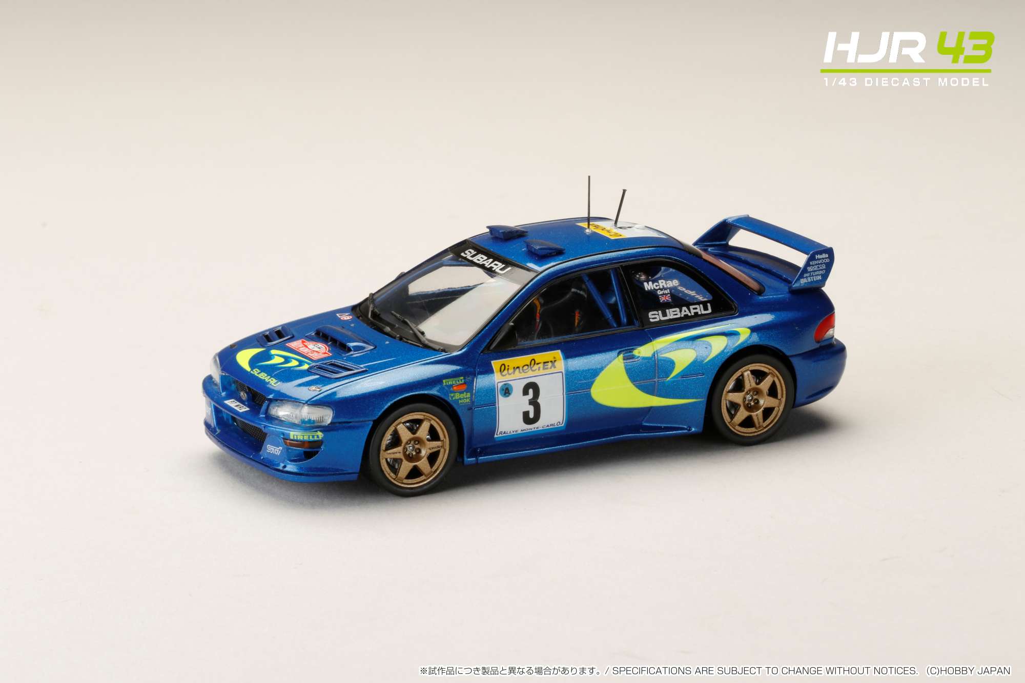 HJR431003A HJR43 1/43 スバル インプレッサ モンテカルロ 1998 #3