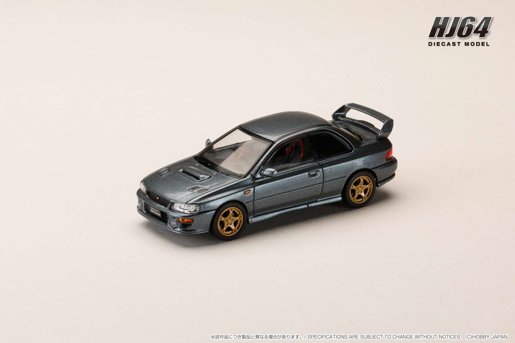 HJ641079JGM HJ64 1/64 1/64 スバル インプレッサ PURE SPORTS COUPE WRX type R STi Version (GC8) ⅤWR Type フロン