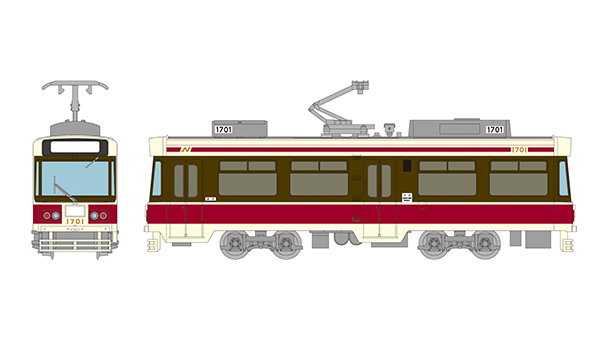 335597 鉄道コレクション 長崎電気軌道1700形1701号