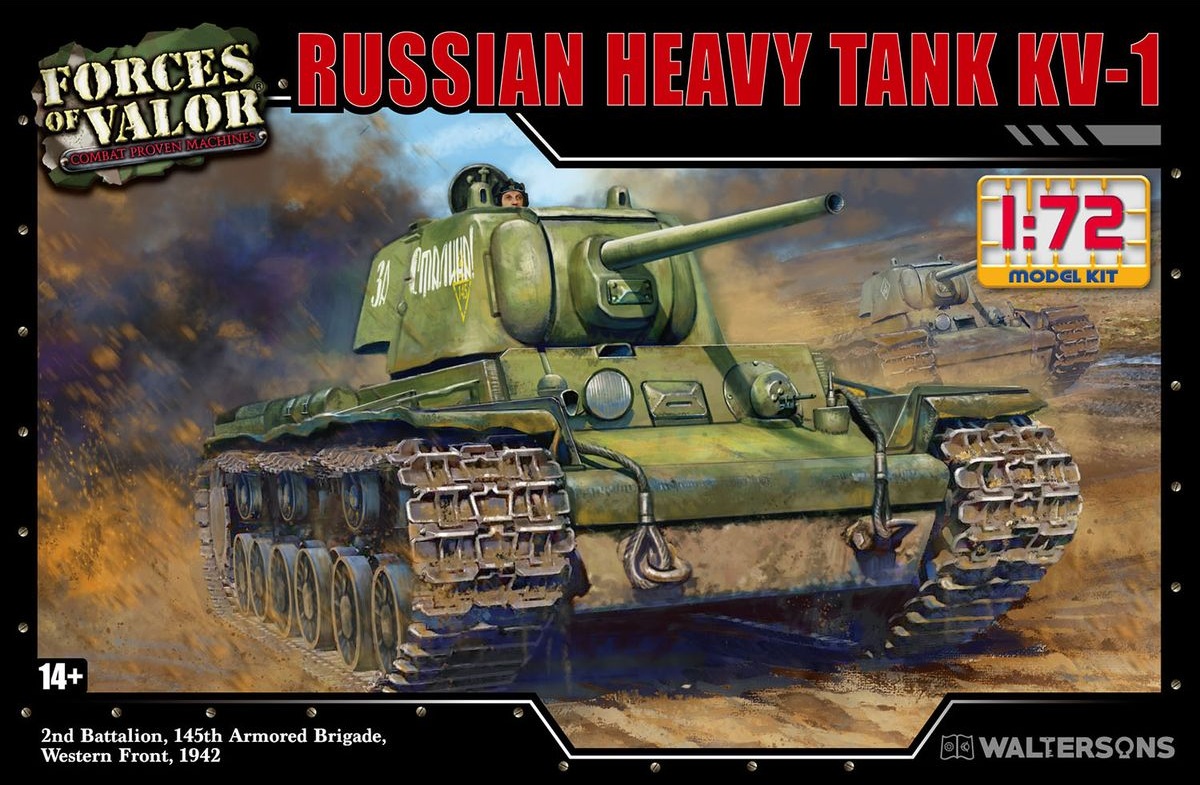 WS55015R ウォルター ソンズ 1/72 WW.II ソビエト軍 重戦車 KV-1 1942年型 鋳造砲塔 1942年 西部戦線
