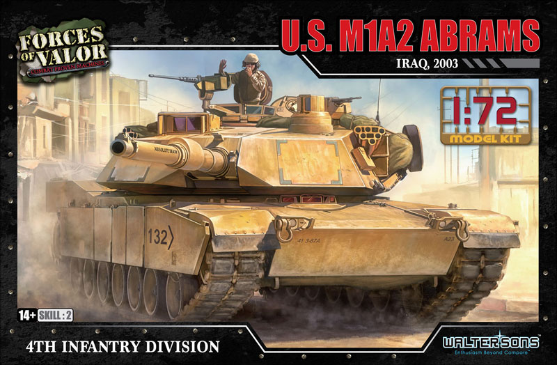 WS55005R ウォルター ソンズ 1/72 アメリカ軍 M1A2 エイブラムス 第4歩兵師団 2003年 イラク サマーワ