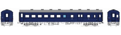 TW61-06C 1/80 国鉄オハニ36青15号