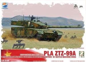 TC35004 Zimiモデル 1/35 ZTZ-99A MBT w/戦闘犬型ロボット