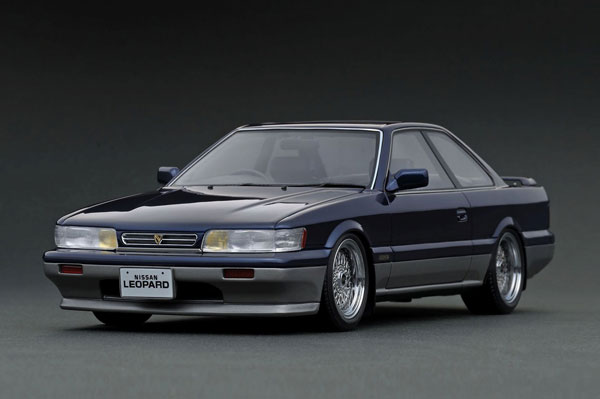 IG3817 1/18 Nissan Leopard Ultima V30 TWINCAM TURBO (F31) Dark Blue/Silver