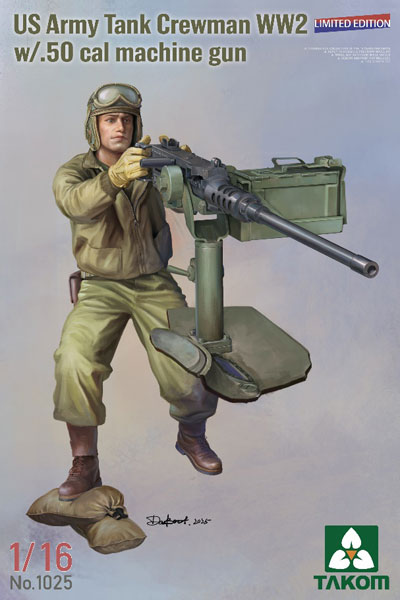 TKO1025 タコム 1/16 WW.Ⅱ 米陸軍 戦車兵w/.50 機関銃 (限定版)