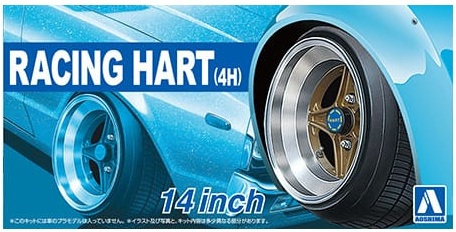 ザ・チューンドパーツNo.44 1/24 レーシングハート(4H) 14インチ
