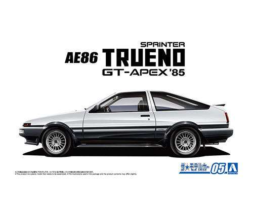 ザ☆モデルカー No.5 1/24 トヨタ AE86 スプリンタートレノGT-APEX'85