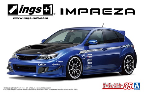 ザ☆チューンドカー No.35 1/24 ings GRB インプレッサ WRX STI '07(スバル)