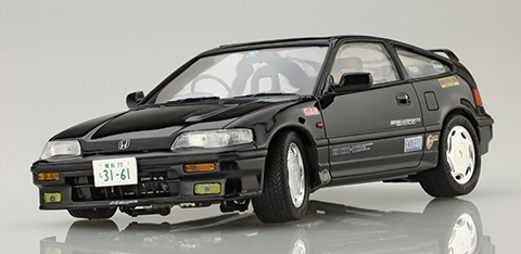 峠-2EX-1 1/24 峠シリーズ №2 EX-1 ホンダ サイバー CR-X SI(カーボンボンネットデカール付き)