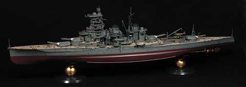 350艦船-2EX-1 1/350 艦船モデルシリーズ №2 EX-1 日本海軍高速戦艦 榛名(帝国海軍乗組員フィギュア付き)