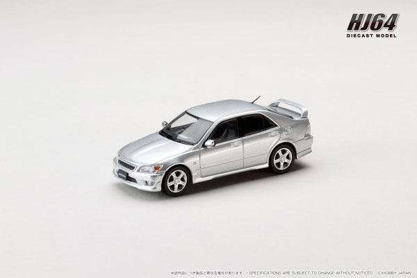 HJ642080BS HJ64 1/64  トヨタ ALTEZZA RS200 (E10) 1998 純正オプション装着車 シルバーメタリック