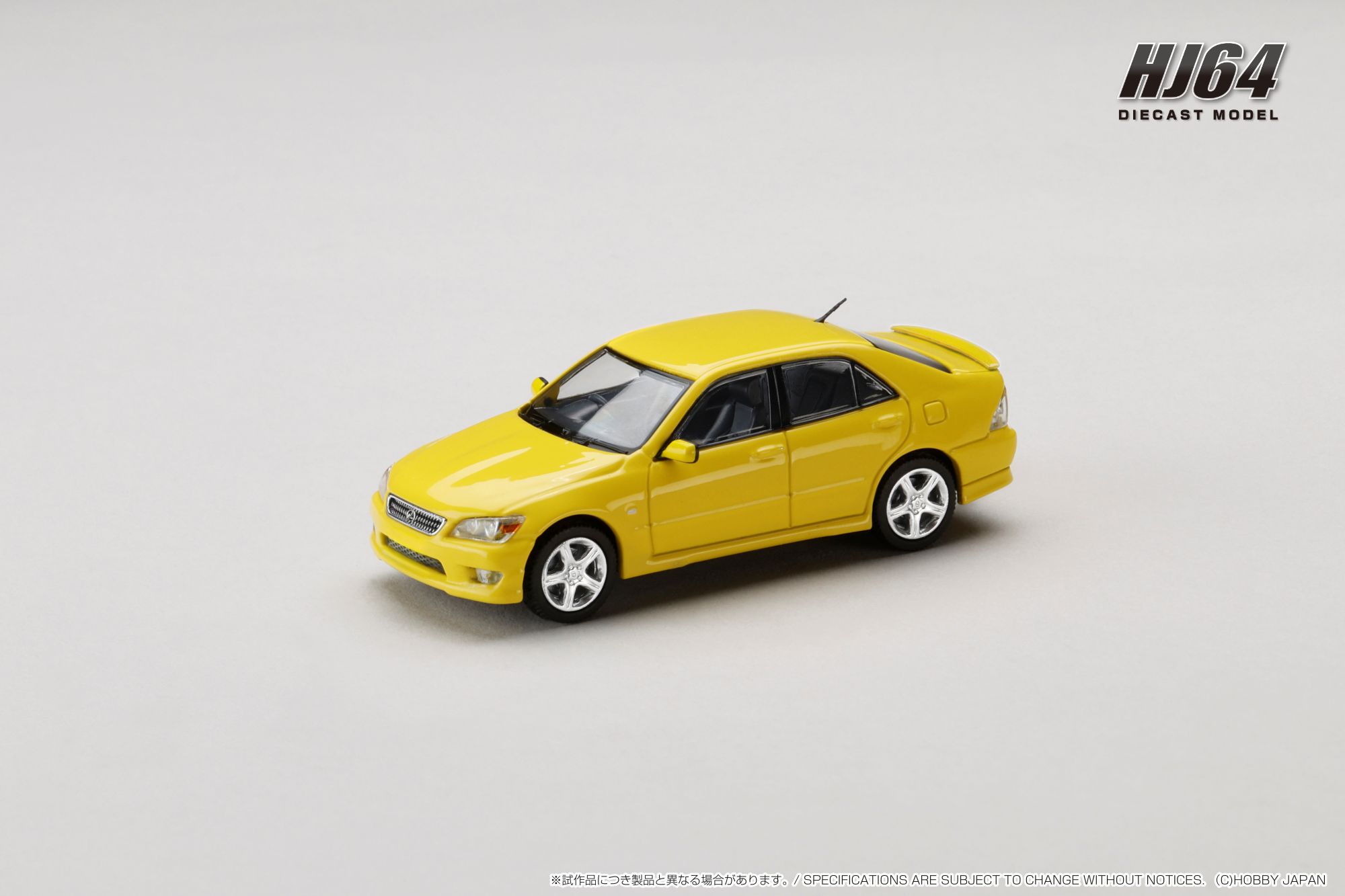 HJ643080Y HJ64 1/64 1/64 LEXUS IS 200 (E10) 1999 イエロー