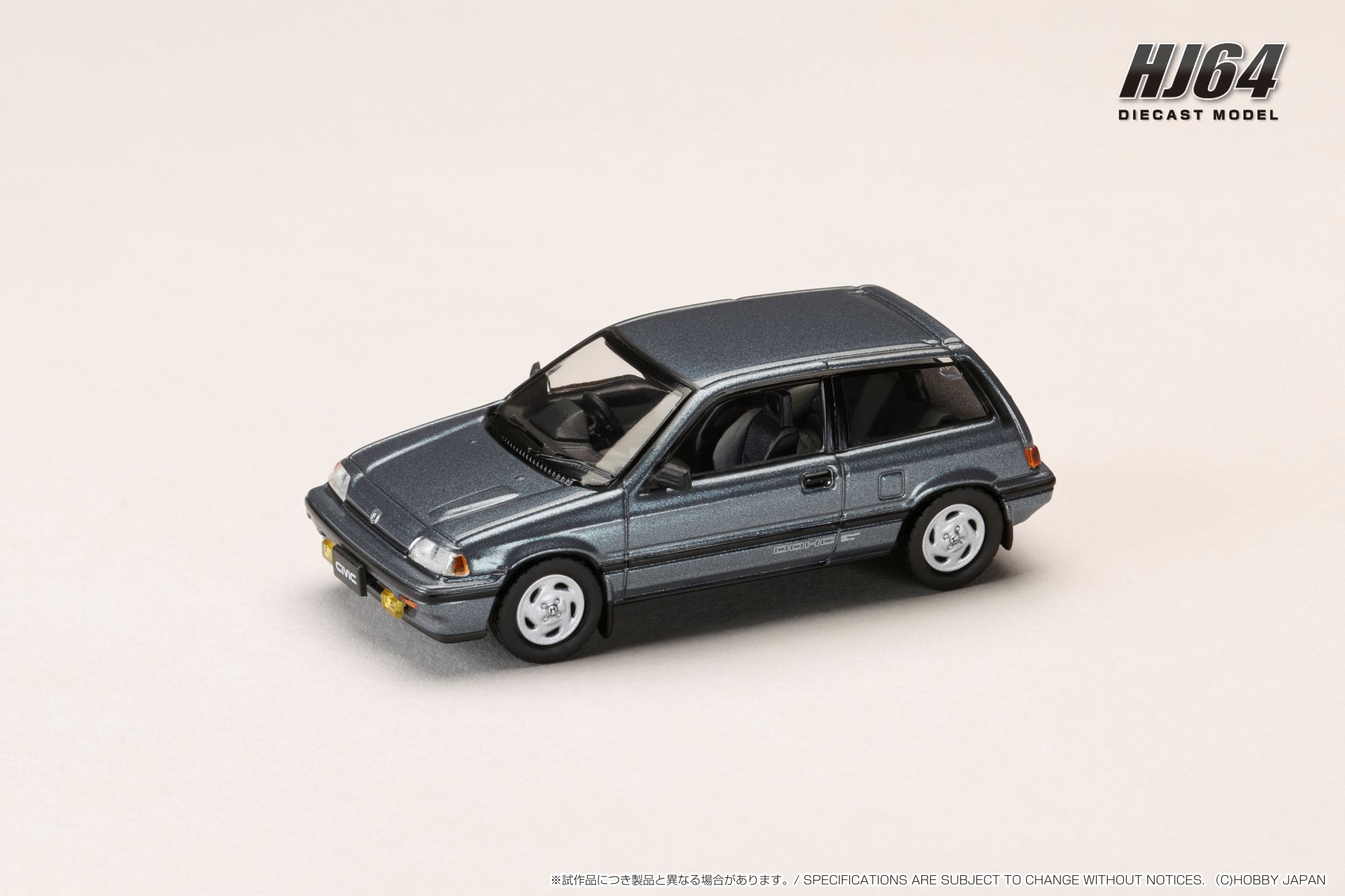HJ643029BL HJ64 1/64 ホンダ CIVIC (AT) LATE VERSION / 純正オプションパーツ付 ブルー